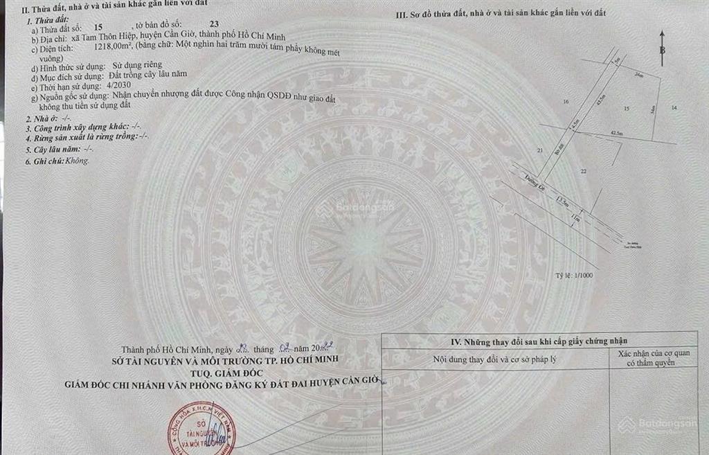 Đất nông nghiệp đường oto, dt 1218m2, mt đường oto quay đầu. giá 2,6 tỷ trọn sổ