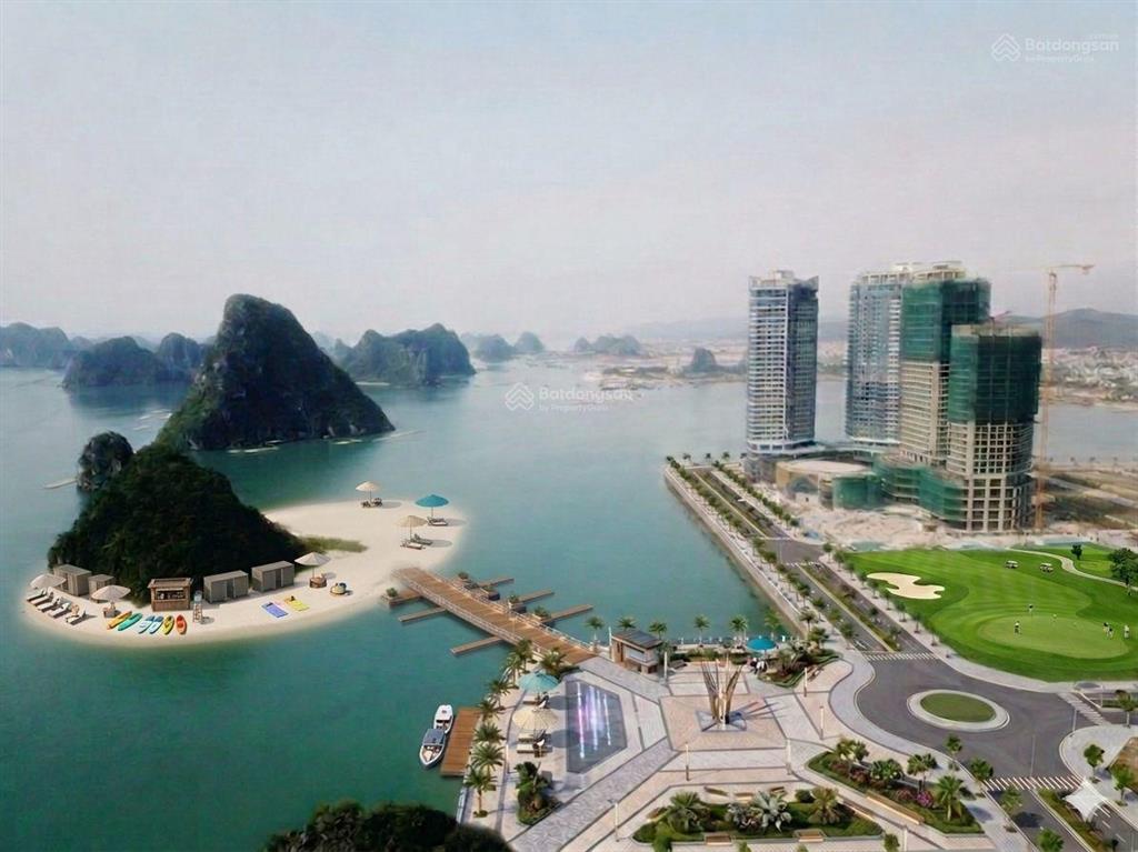 Hot  vốn ban đầu 1.5 tỷ ( 50%) có ngay căn góc 2pn,sát biển và cảng tầu quốc tế ao tiên