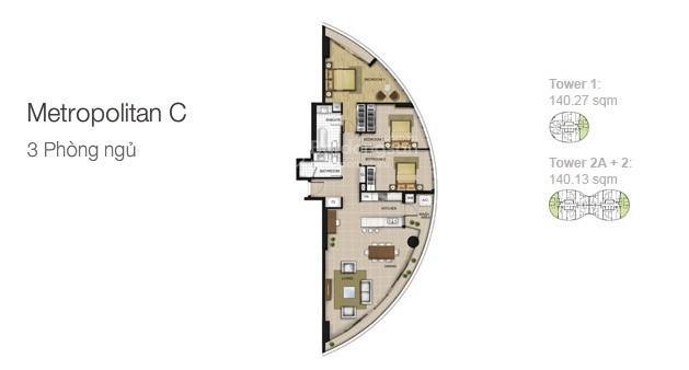 Bán căn hộ city garden 3 phòng, tháp b1, giá 15.8 tỷ