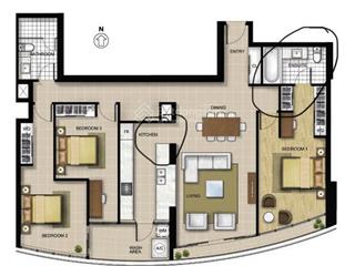 Cần bán gấp căn hộ 3 phòng giai đoạn 1, đã có sổ, giá 16.5 tỷ, layout vuông