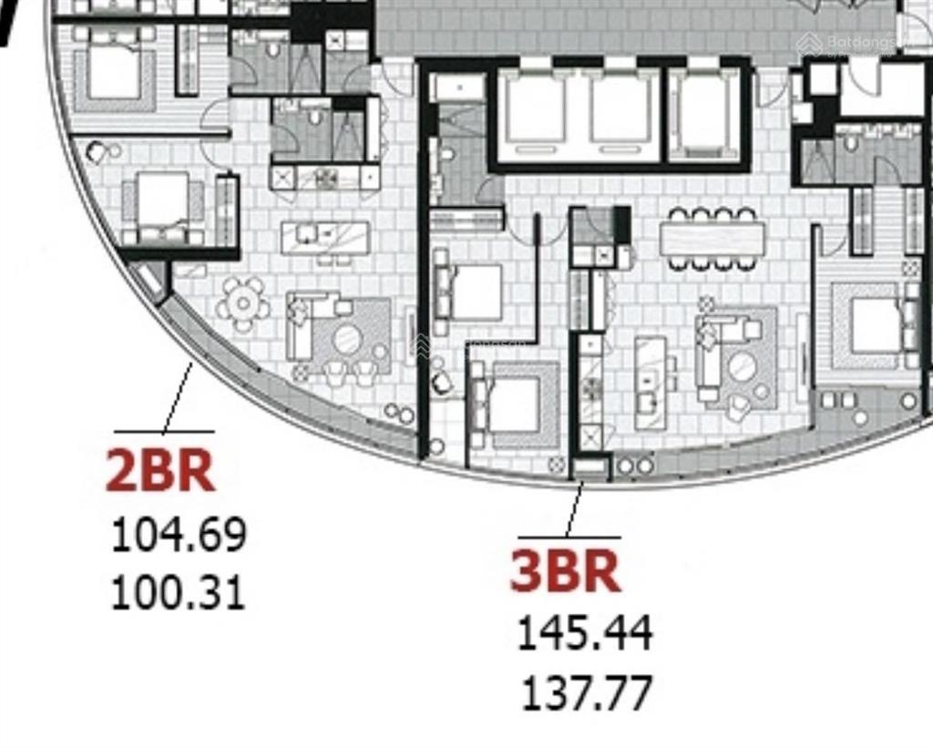 Bán cặp căn hộ 250m2 chung cư city garden giá 31 tỷ