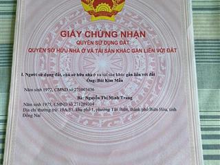 Đất mặt tiền quốc lộ 1a vừa ở và kinh doanh gần ngã tư dầu giây khu trung tâm sầm uất giá 5tỷ