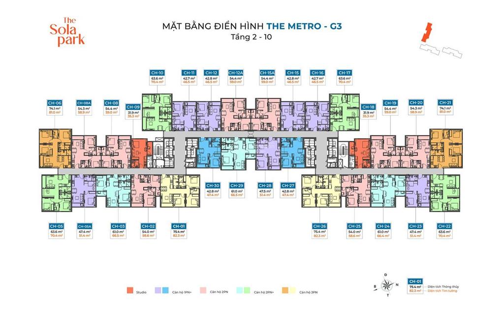 Chính chủ bán căn góc 75m tòa g2 the imperia sola park  hỗ trợ ân hạn đến tức tháng 4/2027