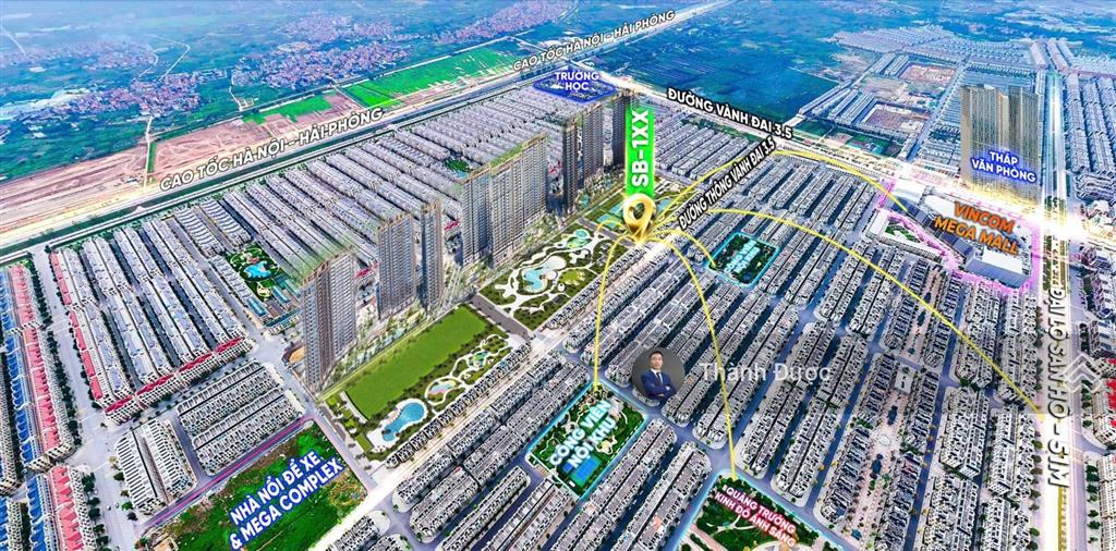 Bán căn shophouse mặt đường 30m mặt sảnh cụm 9 tòa căn hộ cao cấp masteri tại vinhomes ocean park 2