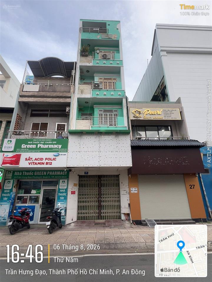 Giảm sốc! mặt tiền trần hưng đạo  2 chiều  quận 5, 4x17m 5 tầng giá 30 tỷ chỉ còn 26,5 tỷ tl