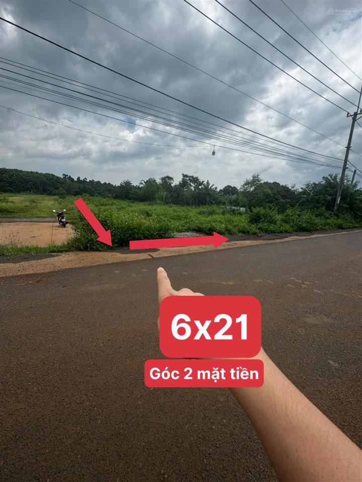 Góc 2 mặt tiền đường nhựa lớn ngay khu công nghiệp dầu giây 6x21 sổ riêng thổ cư .