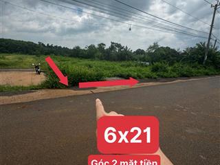 Góc 2 mặt tiền đường nhựa lớn ngay khu công nghiệp dầu giây 6x21 sổ riêng thổ cư .