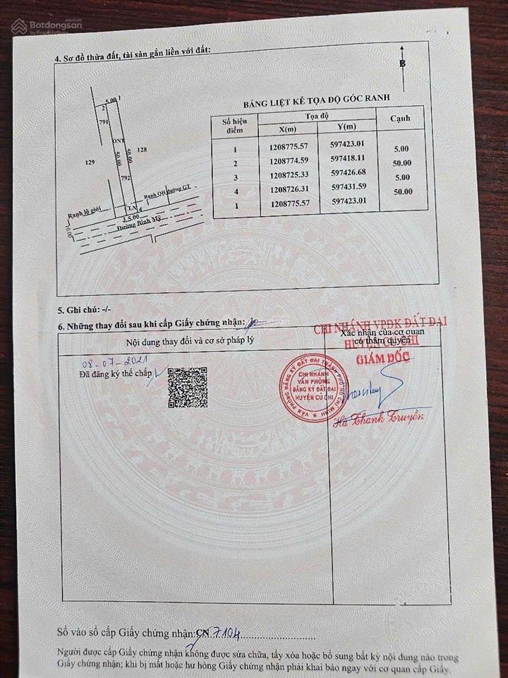 Bán đất mặt tiền đường bình mỹ