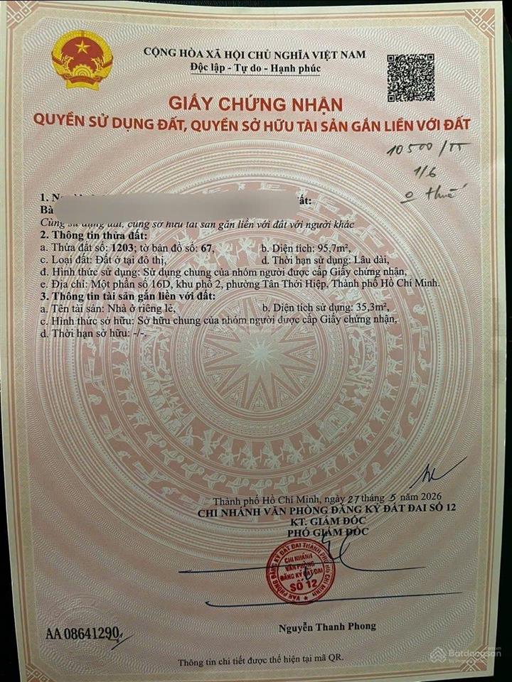 Đất mặt tiền đường nhựa giá bằng giá trong hẻm
