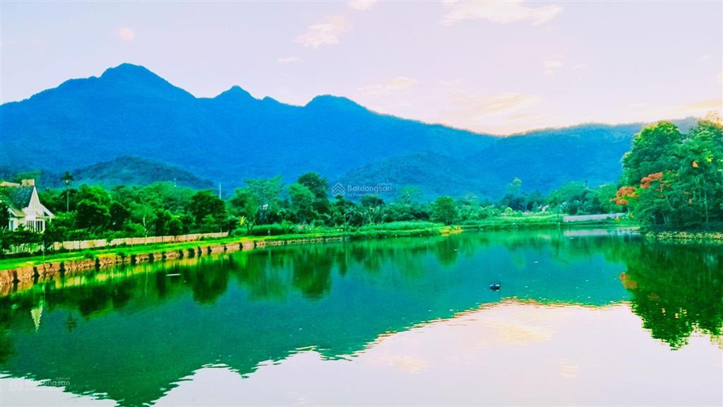 Cần bán lô đất view hồ diện tích 1900 m thổ cư 100 m mặt tiền 17 m tại yên bài hà nội giá 7 tr m