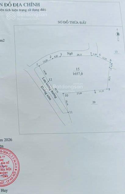 Cần nhượng lại lô đất tại yên bài hn d t 1657m thổ cư 300 m giá 7 tr m có thương lượng sứu