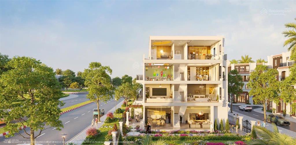 Biệt thự liền kề căn góc đã hoàn thiện, có thang máy