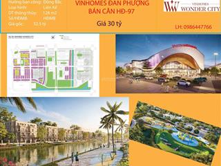 Bán căn vị trí đẹp, giá rẻ vinhomes wonder city đan phượng