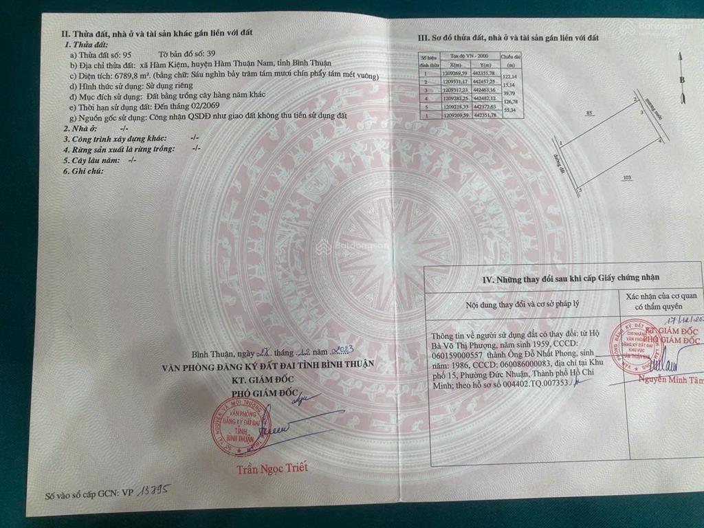 4,4ha đất mặt tiền đường dẫn cao tốc tại hàm kiệm, hàm thuận nam, bình thuận