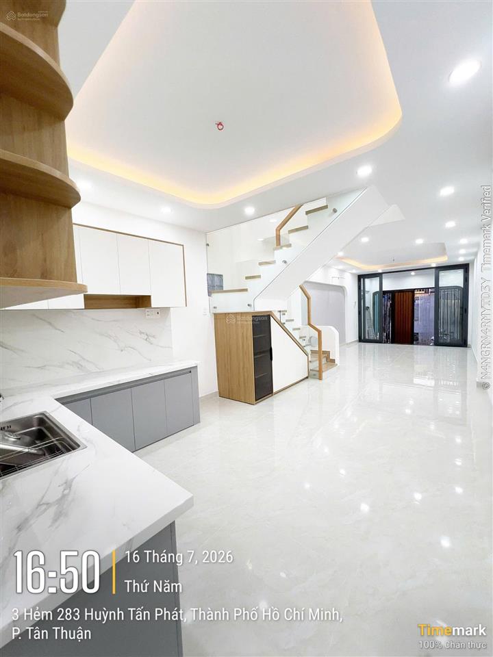 Nhà mới 283 htp cách chợ bến thành 3 km diện tích sàn 160m2  4x20 7,41 tỷ tl thiện chí bán