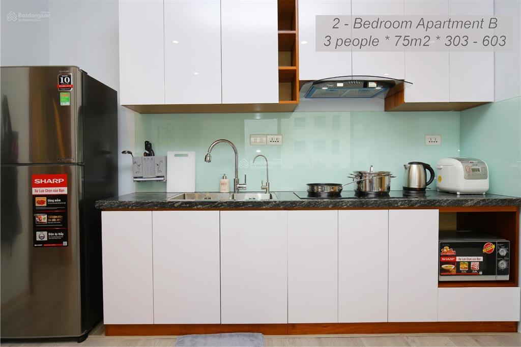 Chdv 75m2 2pn 2wc 1 ban công / dọn dẹp 2l/tuần / điều hoà 2 chiều