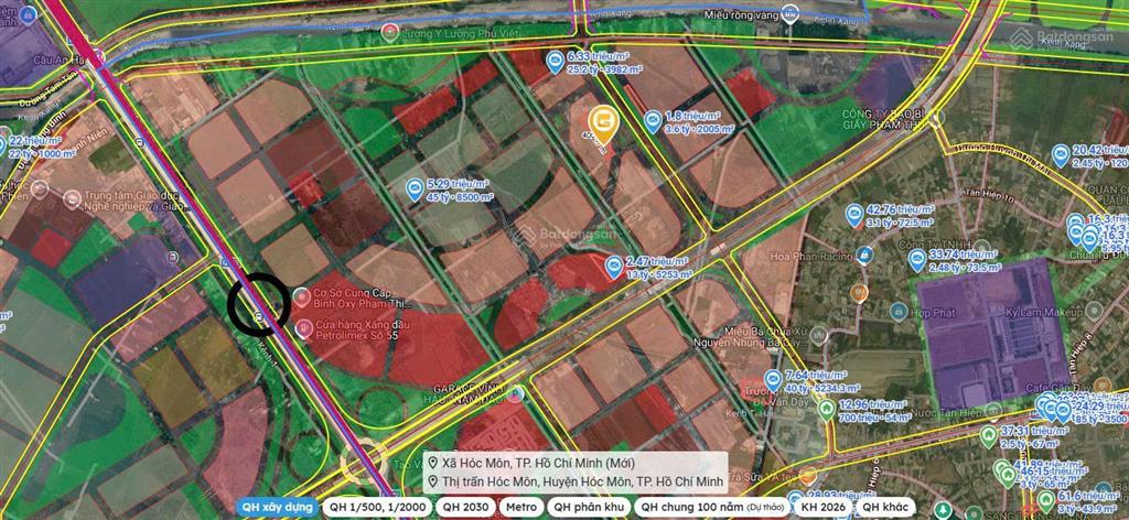 Bán đất diện tích gần 4000m2 tại xã tân hiệp, huyện hóc môn
