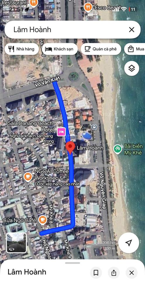 Đất mặt tiền đường lâm hoành  đường 7m5, sơn trà  chỉ 180triệu/m2  300m phù hợp xây toà căn hộ