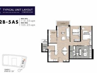 Chủ nhà bán căn hộ the crest, ngay chân cầu ba son, full nội thất, tầng thấp, view cv nội khu