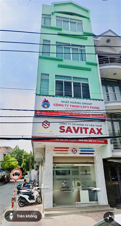 Bán mặt tiền chu văn an lô góc ko lộ giới. dt 4*20 6t btct hc đủ. tdt sàn 423m2. cc bán 25t tl.