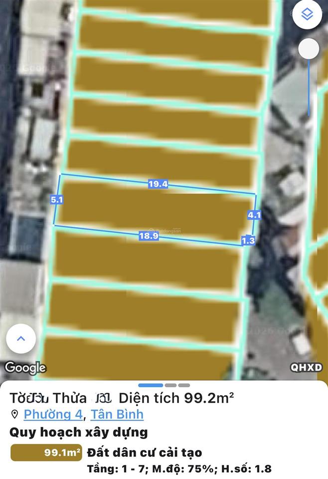 Bán nhà hxh giải phóng, dt 5,1*20(cn 95m2) 6t btct, 13p vừa ở vừa cho thuê. tương lai là mt, 18,5t.