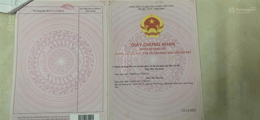 Bán đất 2 mặt tiền gần cao tốc biên hòa sát sân bay long thành  vị trí kinh doanh thuận lợi1.85tỷ