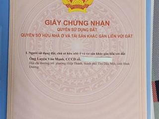 Chỉ 1.65tỷ sở hữu lô đất tân định, bến cát  85m2  mặt tiền đường 6m, vỉa hè 3m  sổ sang tên ngay