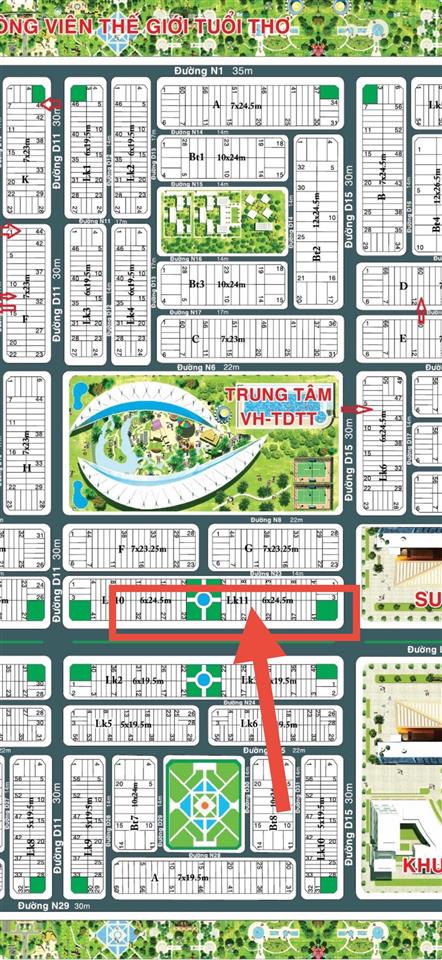 Bán đất sunflower city nhơn trạch mặt tiền lê hồng phong