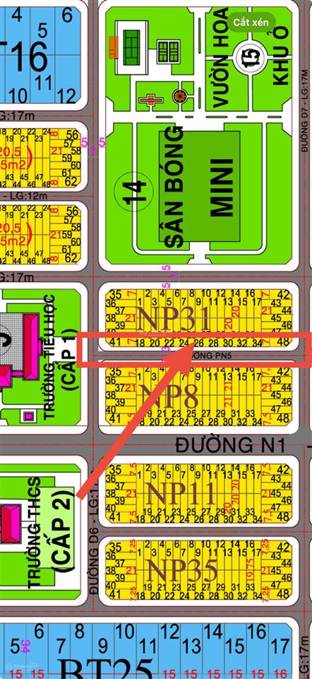 Bán đất xdhn gần trường học giá chỉ 1,45 tỷ