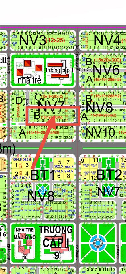 Bán lô biệt thự hud nhóm 1 | diện tích lớn 285m² | giá chỉ 10 triệu/m²