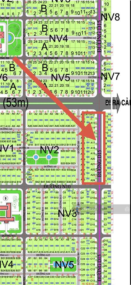 Hud nhóm 3 lô 260m đường 25m | vị trí đón đầu 3 cực kinh tế