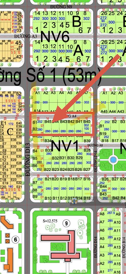 Nhà vườn hud nhóm 3 280m ngang 14m giá chỉ 9 triệu/m