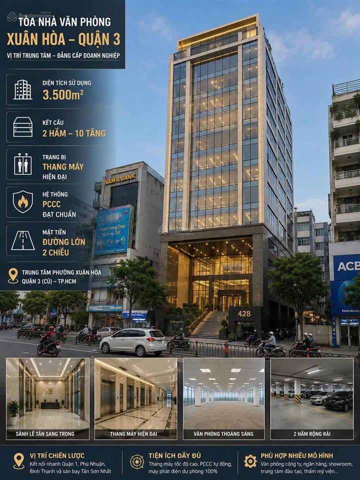 Tòa nhà khủng giữa trung tâm phường xuân hòa  quận 3 cũ