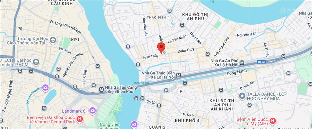 Villa 93 xuân thủy  thảo điền  diện tích 20m x 45m.  kết cấu 1 trệt 1 lầu áp mái.