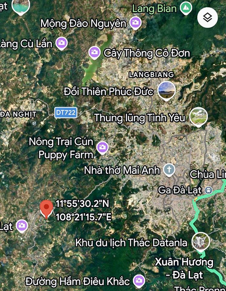 Cần bán nhanh lô đất cln (qh thổ cư) tại phường cam ly  tp. đà lạt. giá bán chỉ 5 tỷ/lô (1000m2)