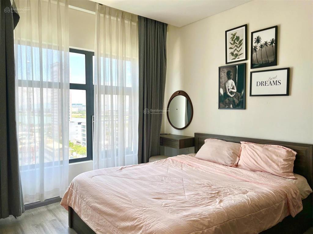 Cho thuê căn hộ 2pn monarchy full nội thất tầng cao view sông hàn