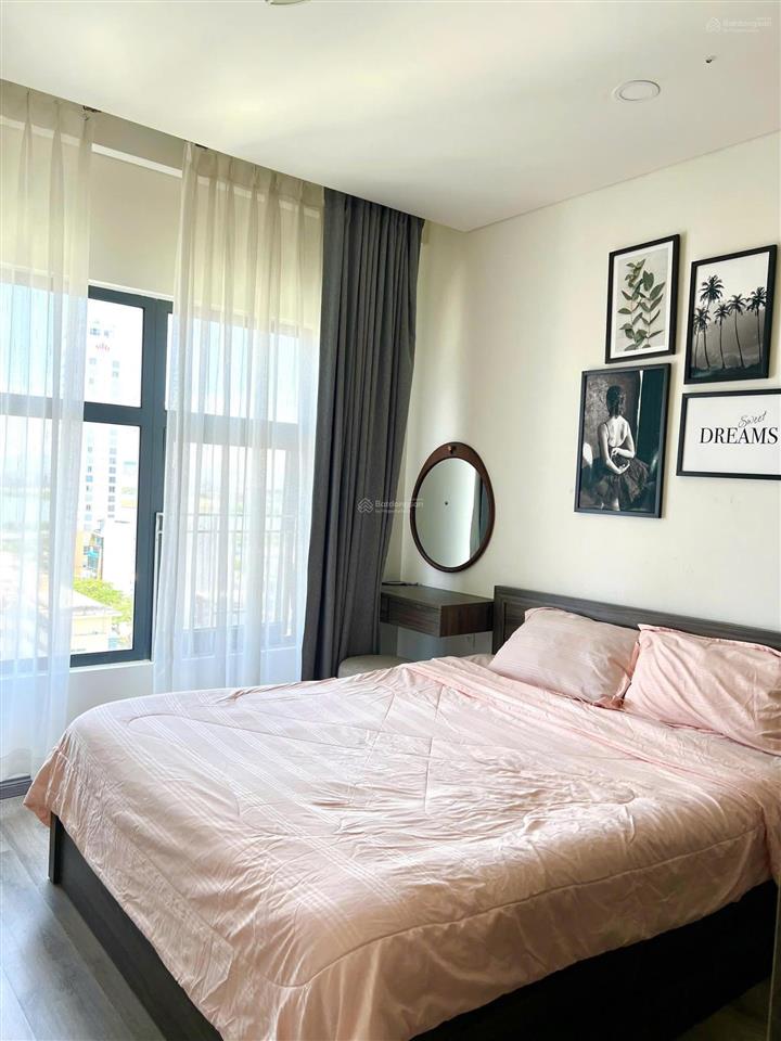 Cho thuê căn hộ 2pn monarchy full nội thất tầng cao view sông hàn