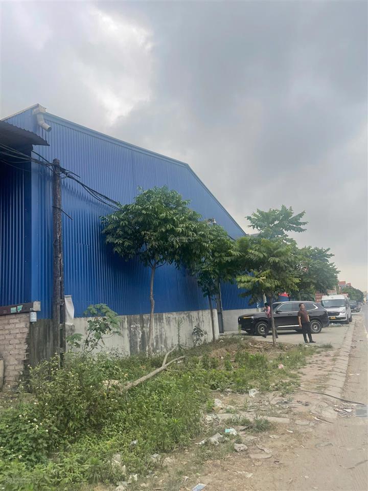 Mua đất tặng xưởng  mặt đường ql5  dt 1400m2, cho thuê kinh doanh ngay tạo dòng tiền  giá đầu tư