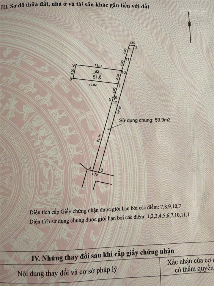 Giá hơn 2 tỷ có nhà và đất 51,8m² gần vin bắc hồng đông anh cũ