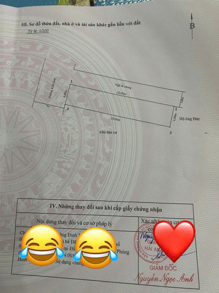 BÁN ĐẤT KIỂU SƠN – NGÔ QUYỀN – LÔ GÓC 2 MẶT THOÁNG – 77TR/M²