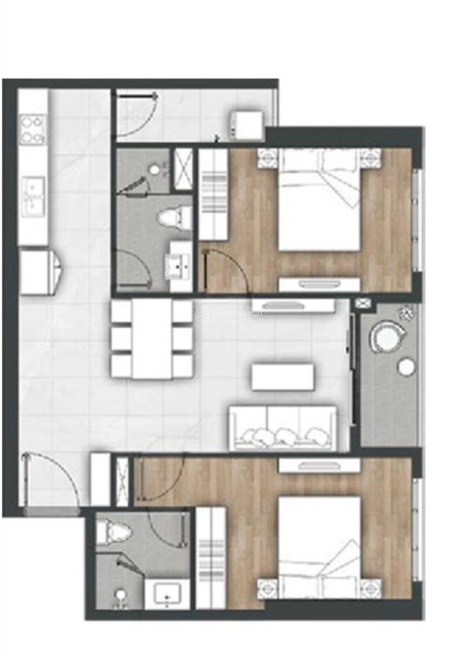 Cắt lỗ căn 2pn 75,6m2 vũng tàu pearl, tầng cao, view biển. giá 2,6 tỷ