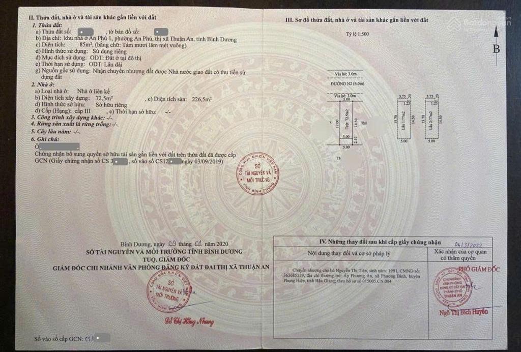 Bán nhà 1t 2l 5x17m hoàn công, đường n2 kdc an phú 1 p. an phú