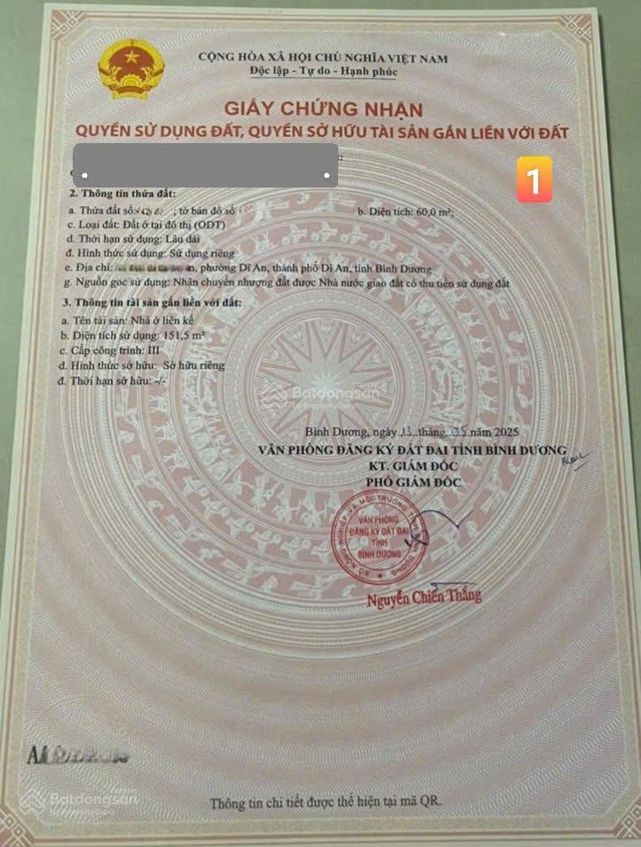 Bán nhà mới 1t2l 4x15m hoàn công, đường số 2 kdc trường an p. dĩ an gần chợ dĩ an 1