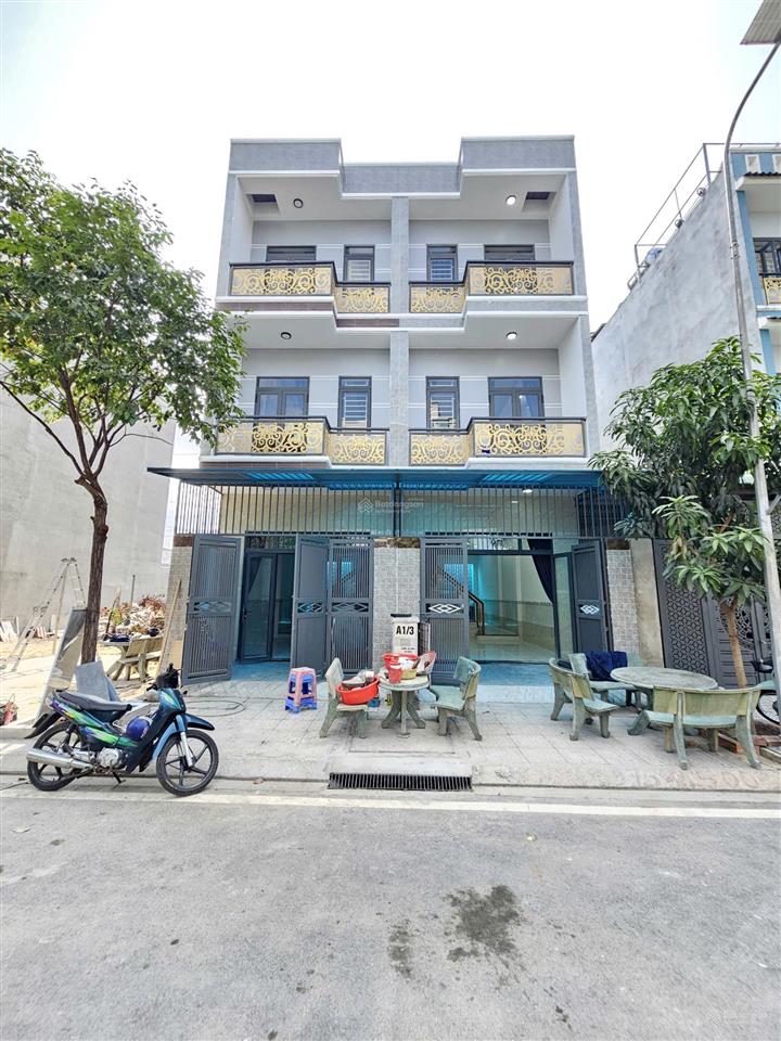 Bán nhà mới 1t2l 4x15m hoàn công, đường số 2 kdc trường an p. dĩ an gần chợ dĩ an 1