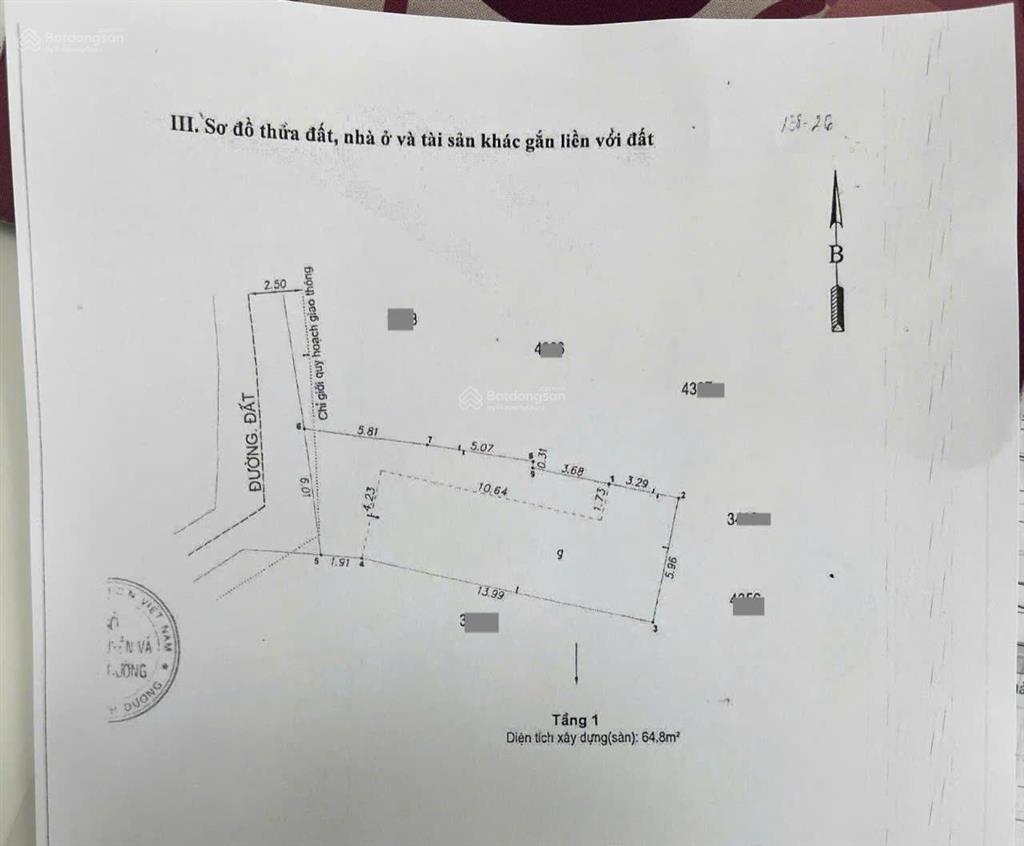 Bán nhà cấp 4 (6x16.7m), hẻm phạm ngũ lão gần chợ xóm vắng (giá rẻ, thổ cư 100%)
