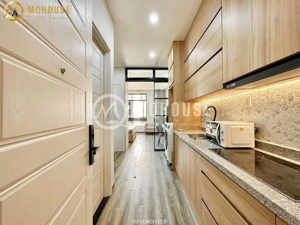 Căn hộ bình thạnh 1 phòng ngủ có ban công và thang máy ngay nguyễn cửu vân giáp quận 1