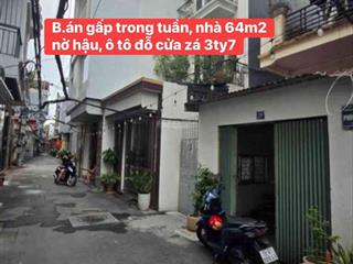 Nhà đẹp phạm hữu điều ôtô đỗ cửa, 64m2 nở hậu, zá 3ty7