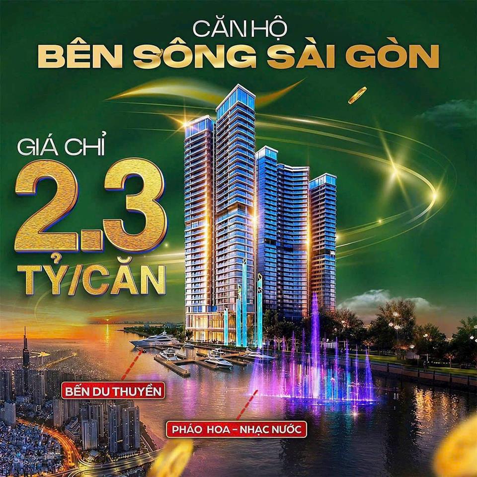 Căn hộ ven sông sài gòn chỉ từ 2,3 tỷ/căn