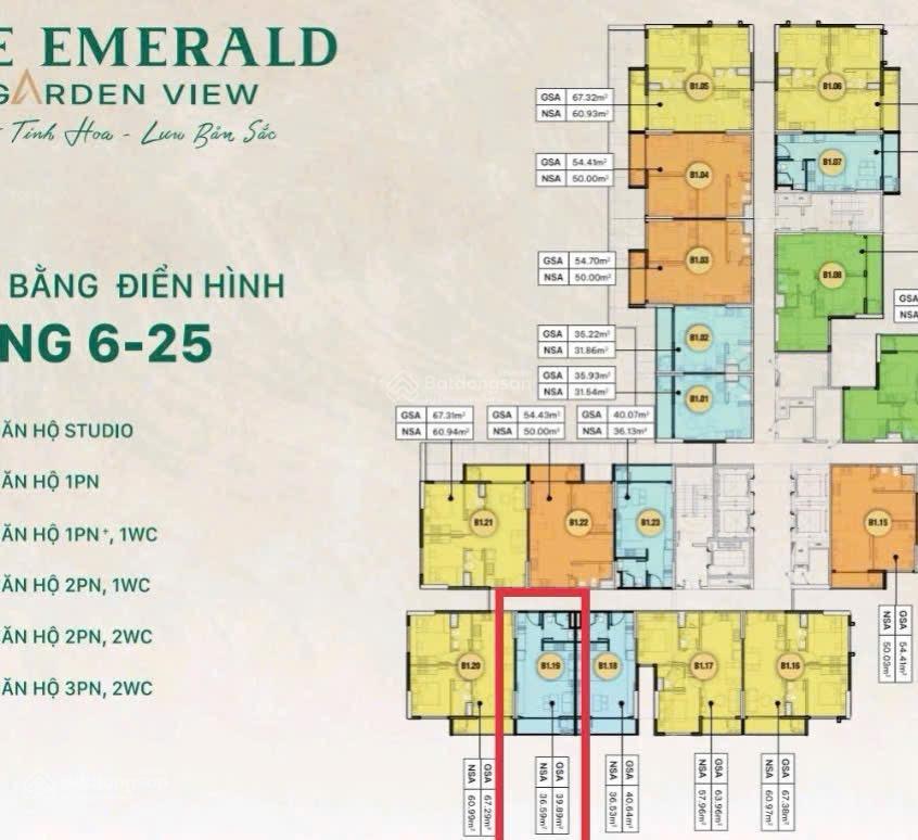Studio (chuyển nhượng) tầng 21 view nội khu tháp b2 gđ1 chính sách 0.5%/tháng ko chênh 460tr sở hữu