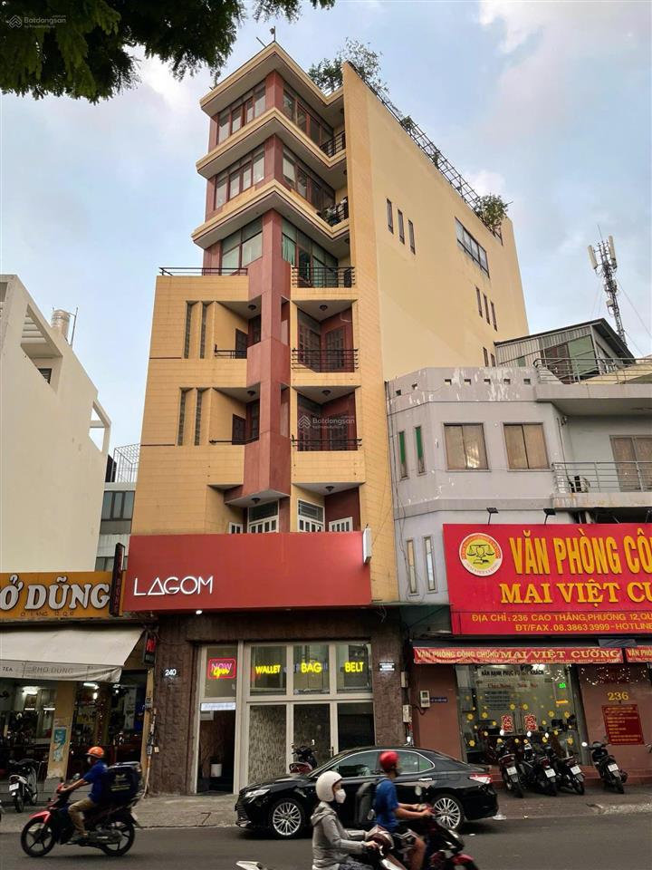 Rẻ nhất tuyến đường cao thắng, q10  dt 5,2x19,3m, 9 tầng cho thuê thu nhập cao  giảm sâu về 45 tỷ